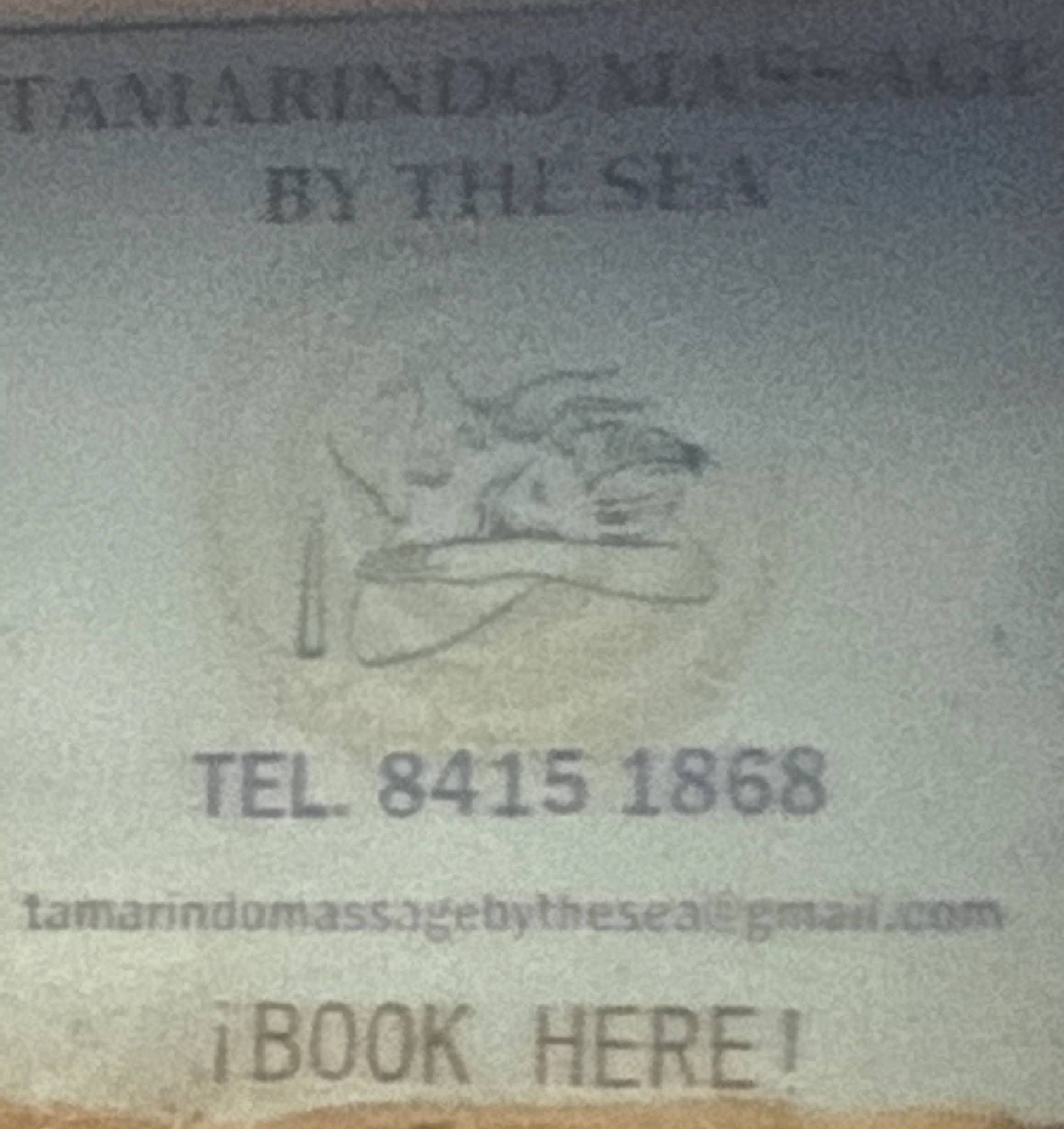 Tamarindo Massage by the Sea Sign