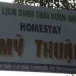 Homstay sign - Du Lich SinhThai Vuon Nhan, Homestay, My Thuan