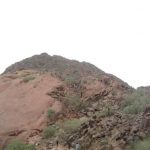 Look upward at Camelback Mountain