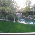 view of the pond and grounds out of our window